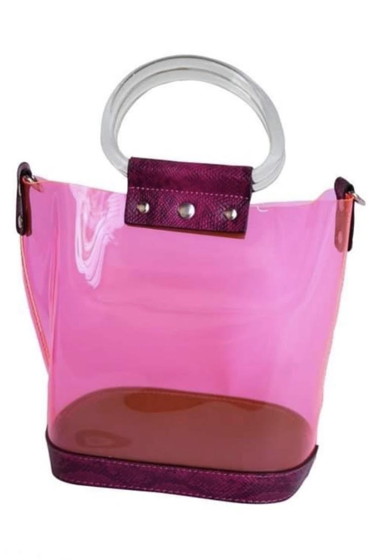 Clear Mini Pink Bag - Milele Dreams